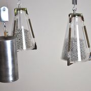 Ceiling lamp in glass, United States, 1950s