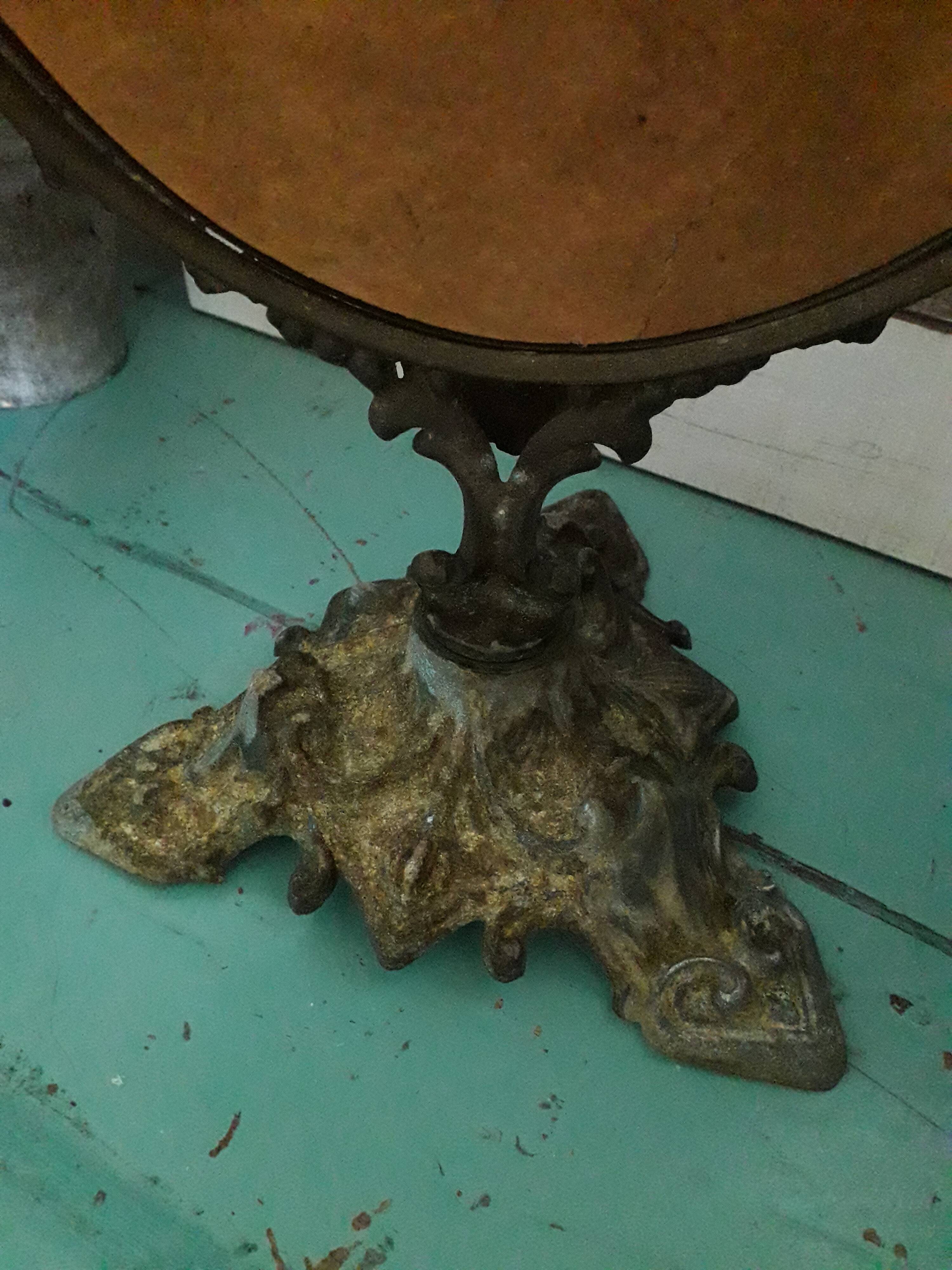 Vintage metal table mirror  29x50cm