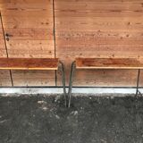 School desk with its 2 chairs