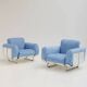 Pair of Senzafine armchairs by Eleonore Peduzzi Riva for Zanotta