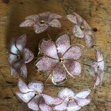 Murano glass flowery wall applique