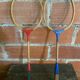 Pair of Vintage Wooden Badminton Rackets from the 1950s #D574