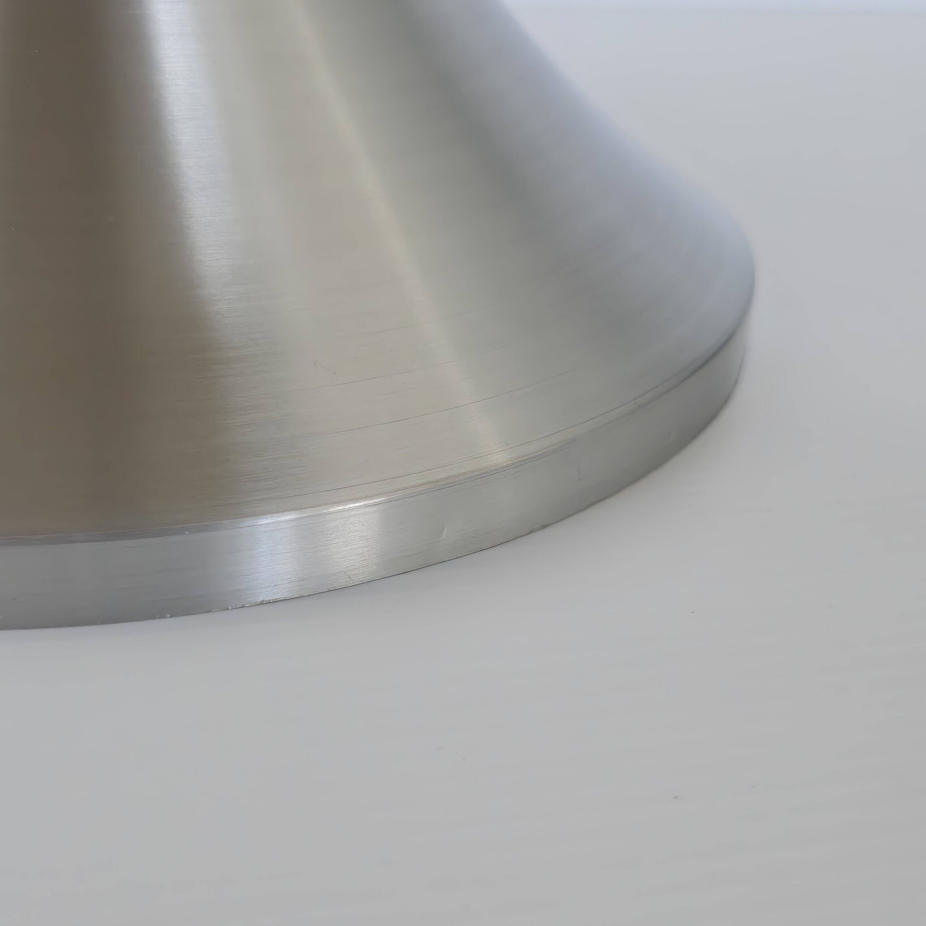 Vintage 1970s magazine rack in plexiglass and brushed steel