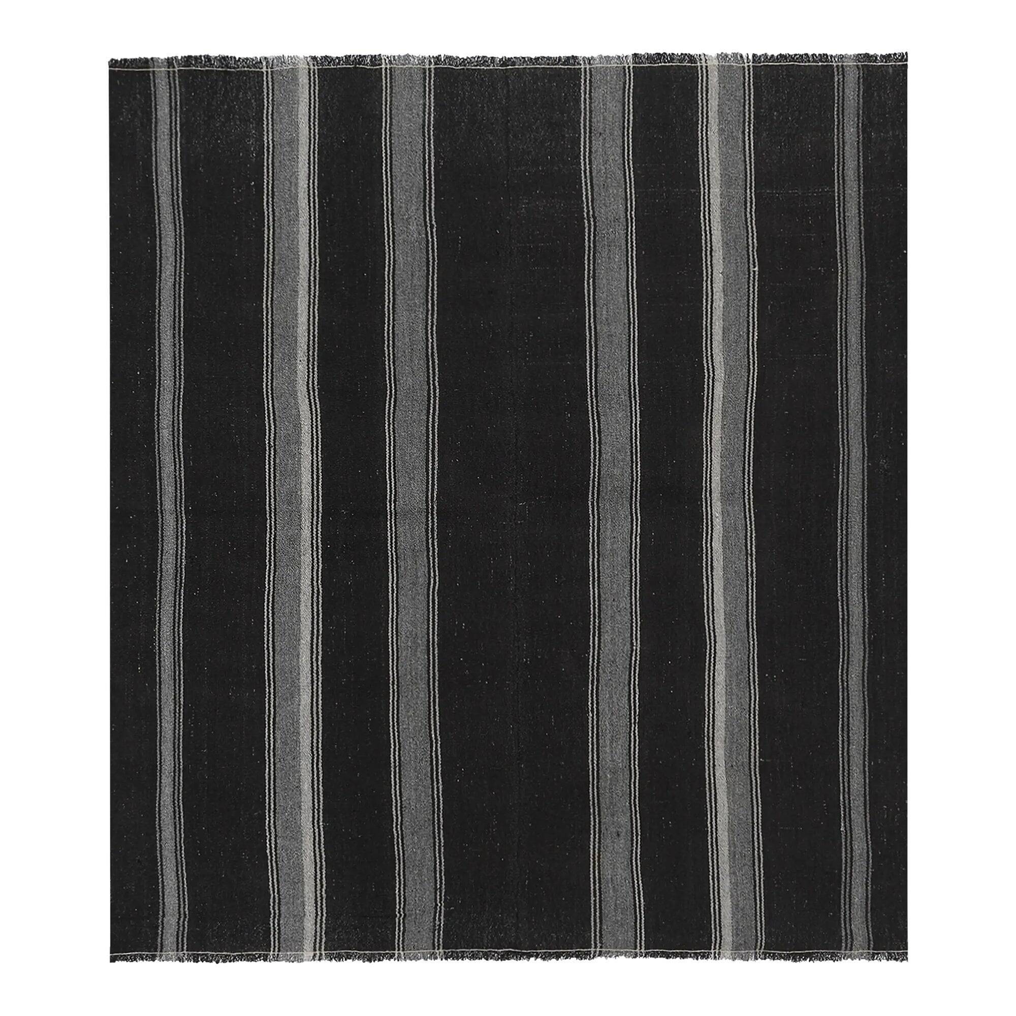 Kilim turc vintage tissé main 203x220 cm