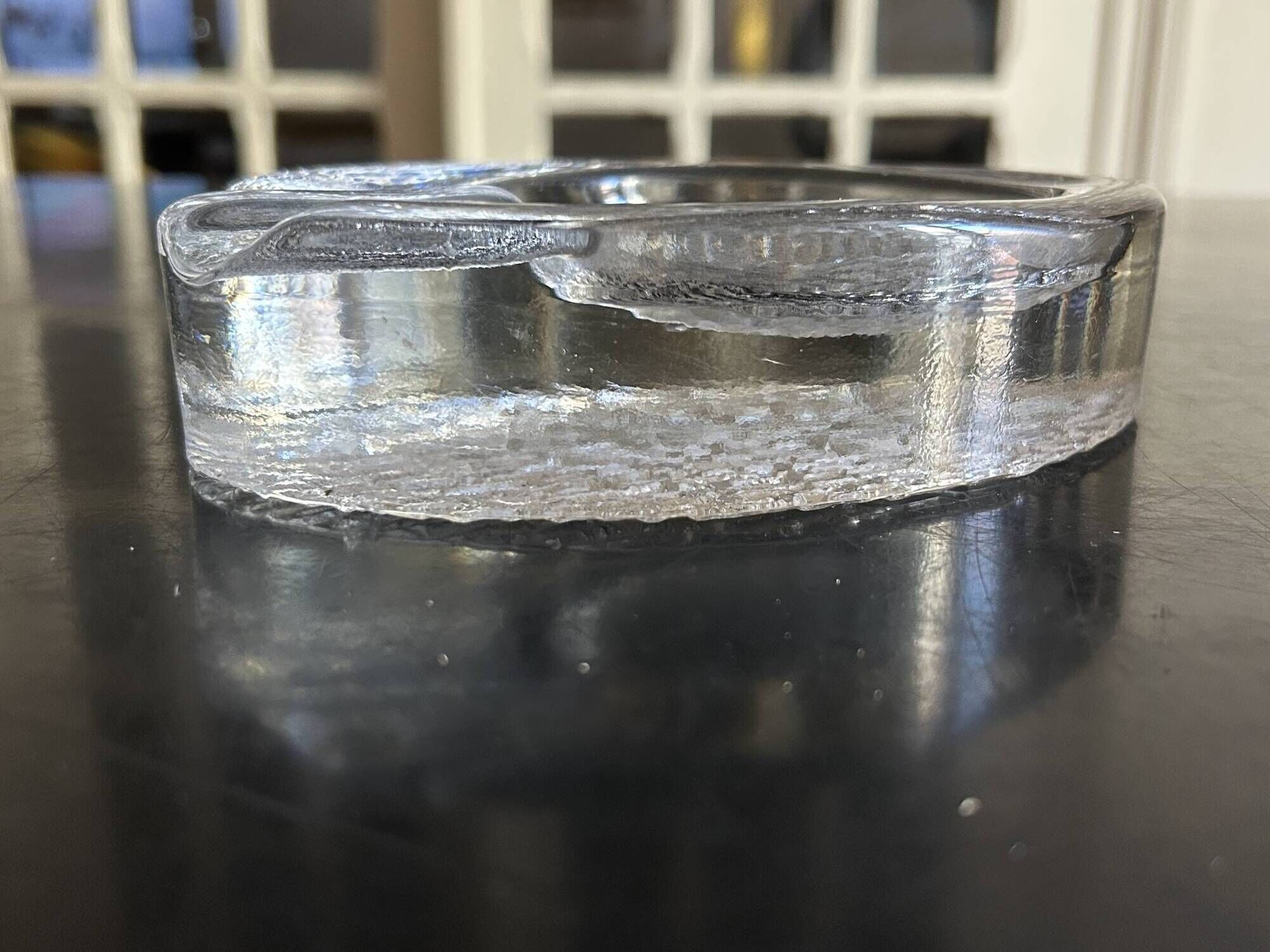 Scandinavian crystal ashtray 1960s/1970s