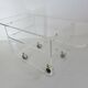 Table en plexiglas design de David Lange pour " Les invisibles du marais "