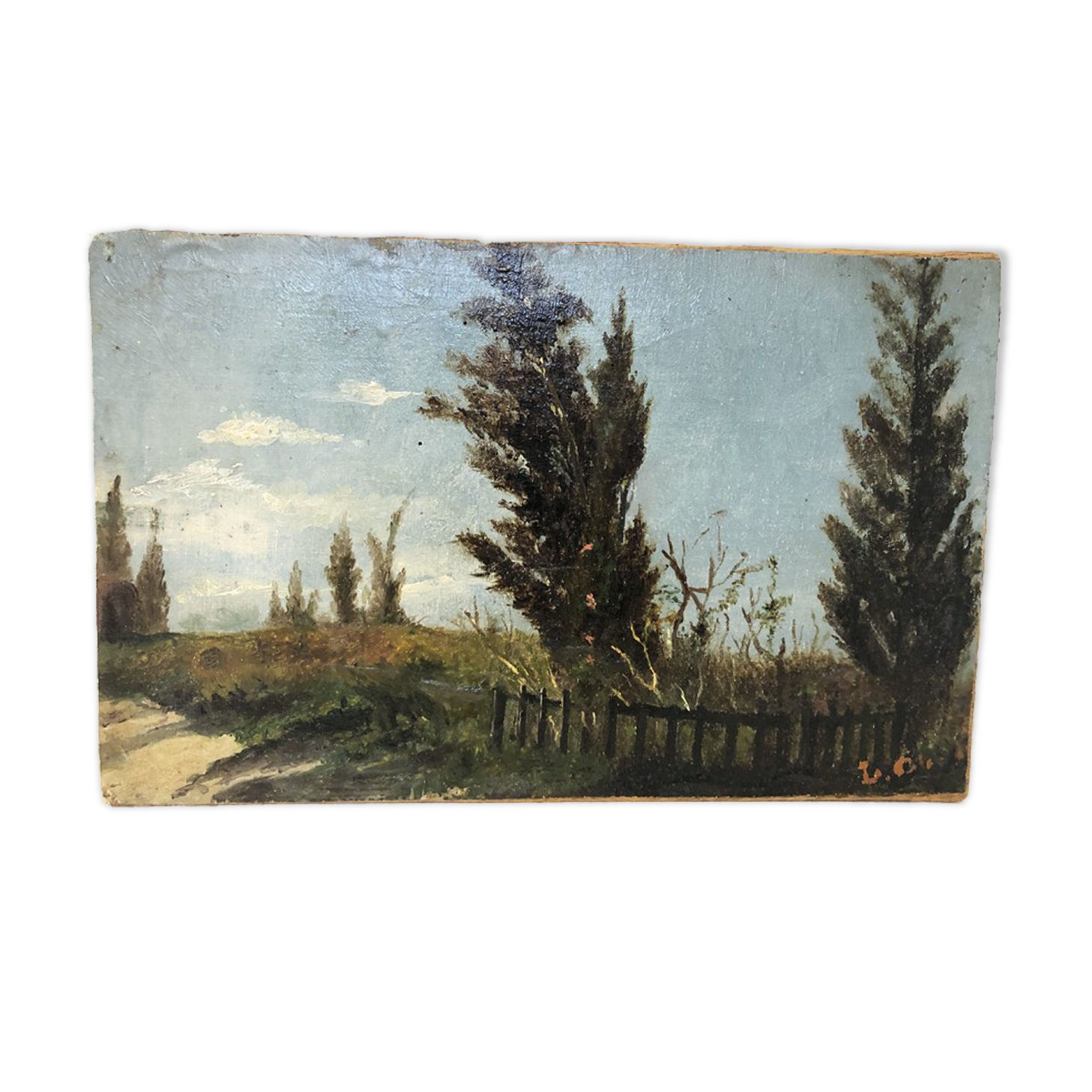 Oil on panel Impresionism, LATE NINETEENTH