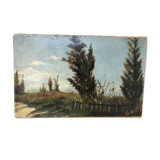 Oil on panel Impresionism, LATE NINETEENTH