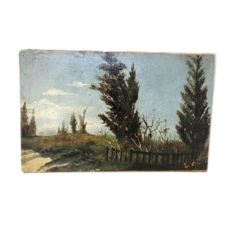Oil on panel Impresionism, LATE NINETEENTH