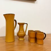 Ceramic orangeade service from Vallauris signed CPL - 1960s/70s