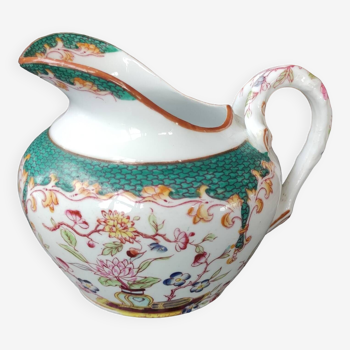 Old Sarreguemines milk jug, Minton decor