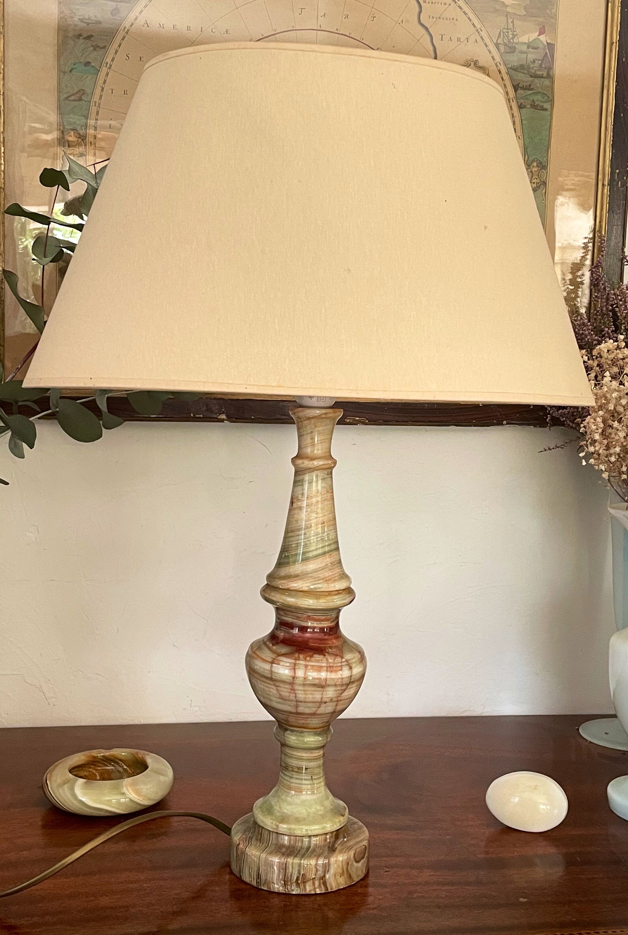 Vintage onyx lamp