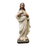 Statue ancienne religieuse - grand sacré cœur