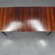 1960s Danish extendable palisander dining table, 4 leaves, restored
