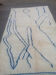 Moroccan Berber carpet Beni Ouarain with blue patterns 200x310cm