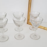 Verres à apéritif des années 30-40