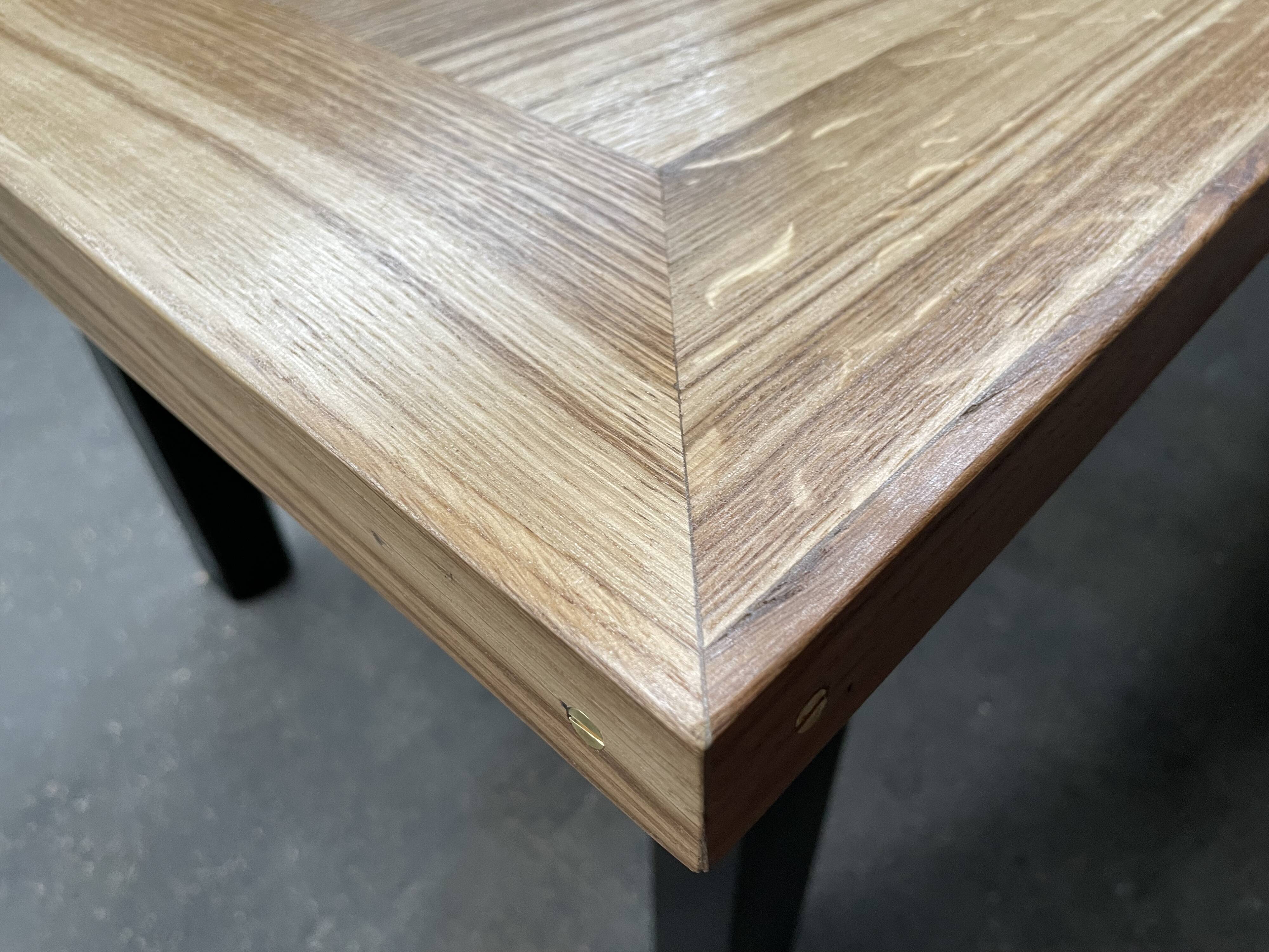 Restored oak farmhouse table of 3 meters