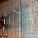 Solid glass tv stand bomb "marais international"
