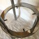 Round chrome and glass vintage eglomisé harness