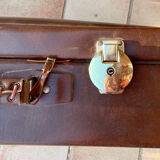 Antique leather suitcases