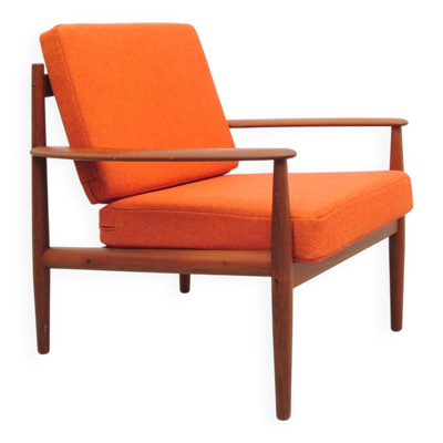 Fauteuil en teck par Grete Jalk pour France & Son, années 1950.