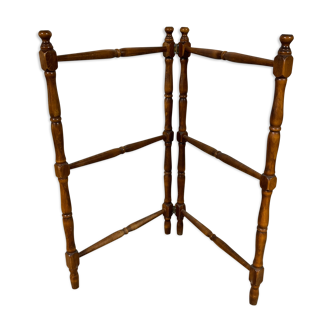 Antique wooden towel rack