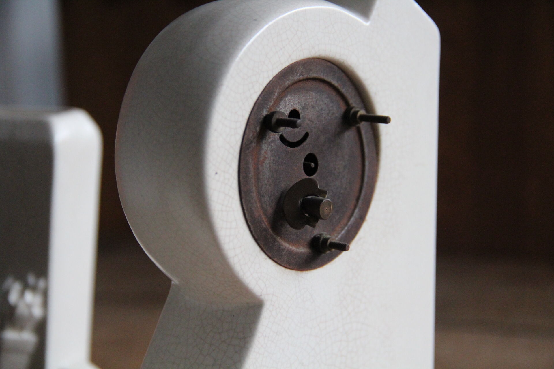 Clock pendulum art-deco fireplace decoration