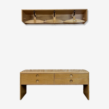 60s 70s wardrobe sideboard cabinet oak VM Vildbjerg Danish Design