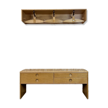 60s 70s wardrobe sideboard cabinet oak VM Vildbjerg Danish Design