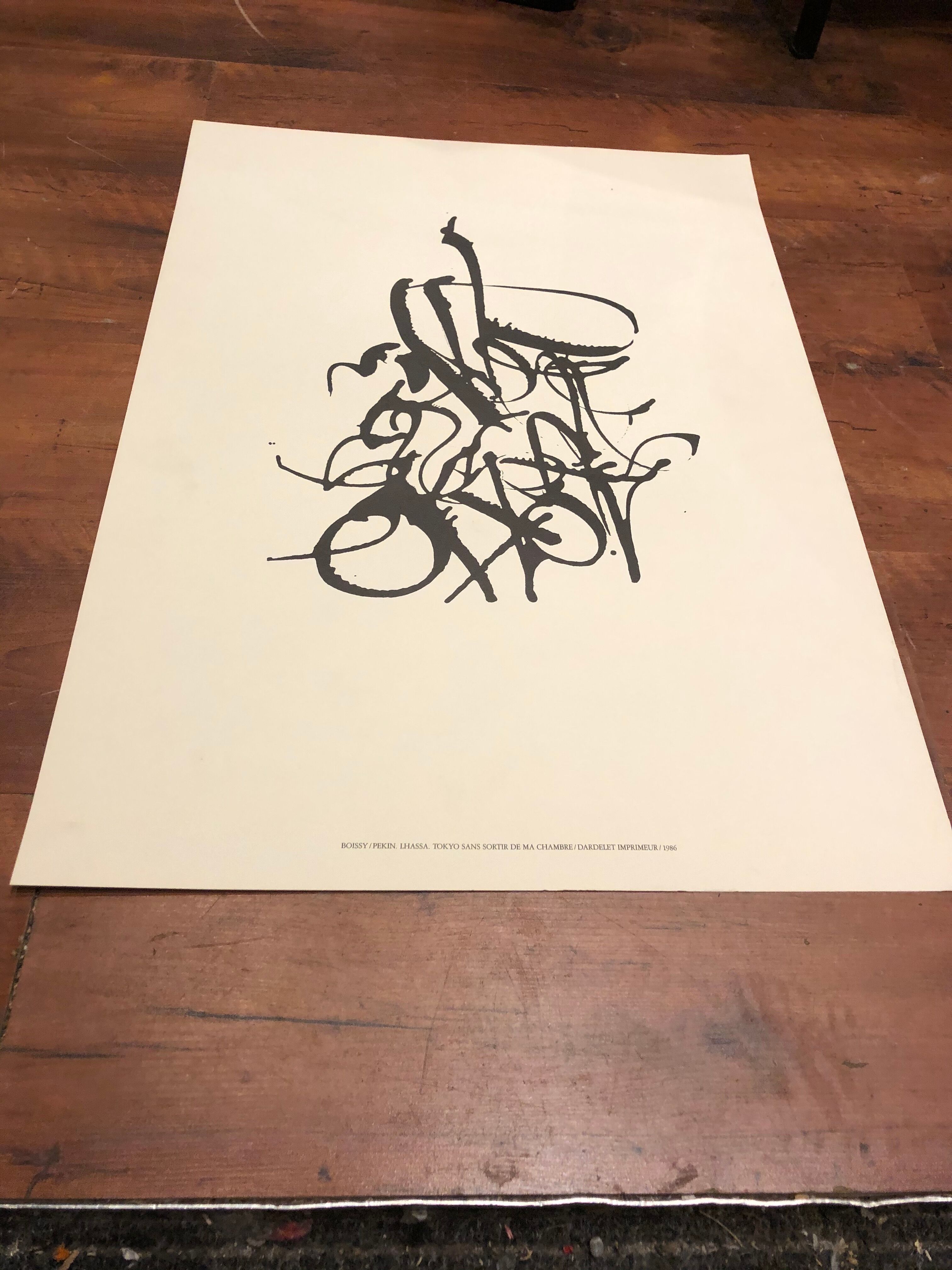 Affiche originale Ideogramme 1986