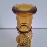 Vintage amber candle holder