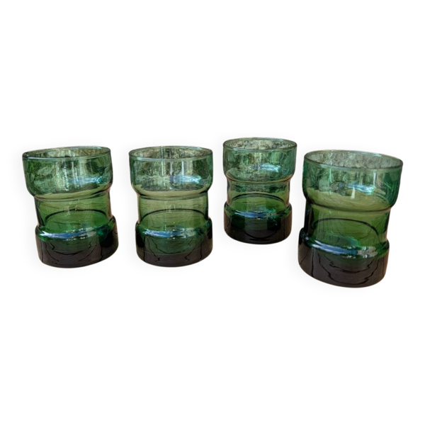 Verres bobine verts années 70's