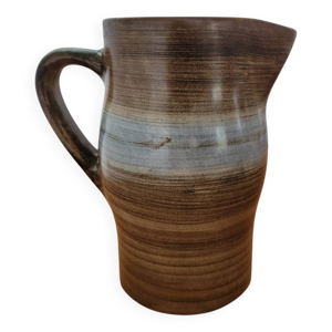 Pichet marron et bleu