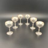 Strong silver alcohol cups in original velvet box