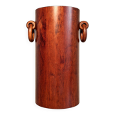 Brutalist/mid-century umbrella stand in walnut – Design 1950-70