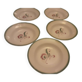 5 hollow plates digoin faience advertising casino savings model