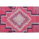 Vintage Turkish Oushak Handmade Wool Cotton Pink Runner Rug 81x337