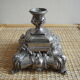 Candlestick old silver metal