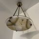 Art Deco chandelier with polychrome glass