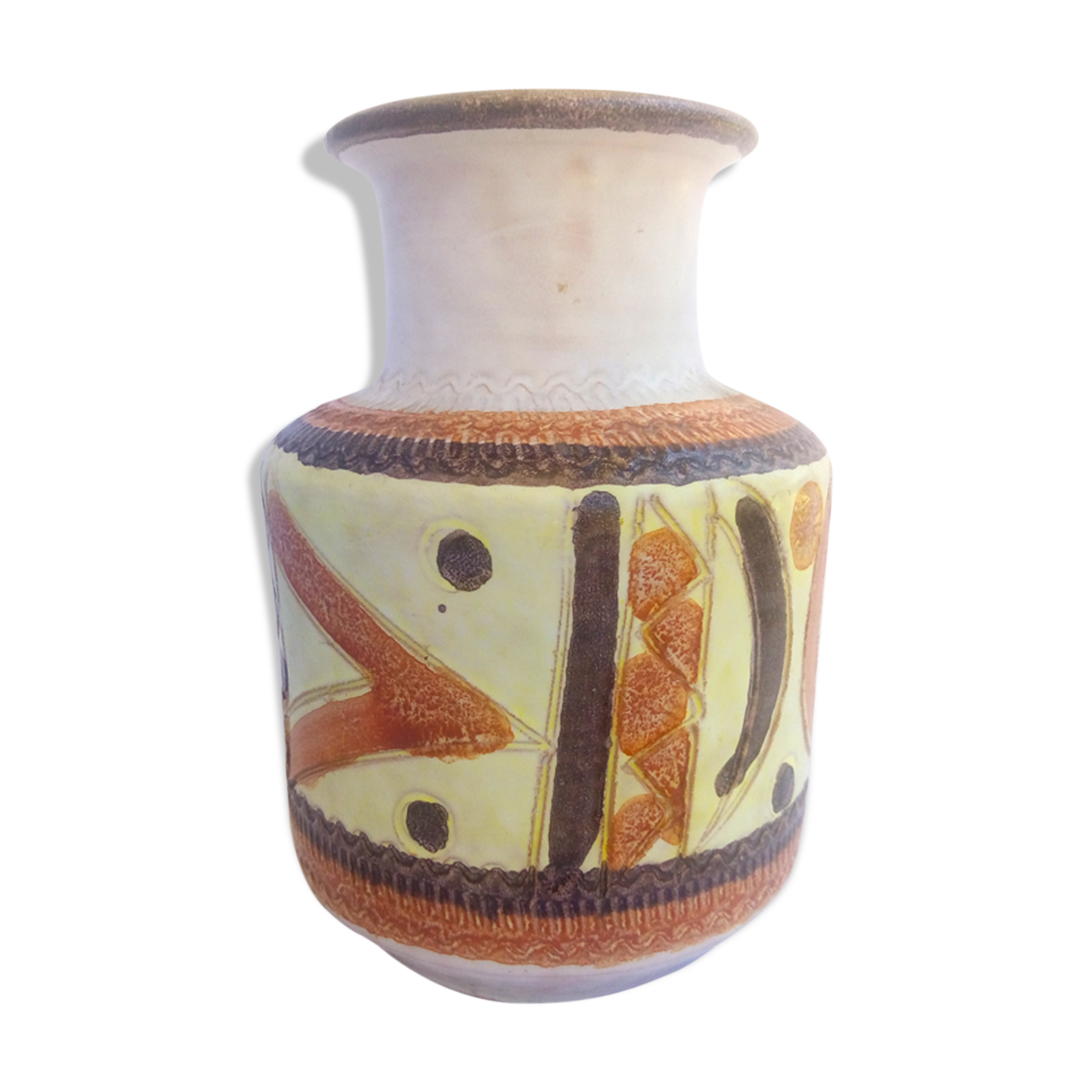 Scandinavian style vintage ceramic vase