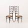 Set of two high ladder back Chiavari chairs attr. to Paolo Buffa, Italy