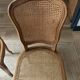 Two caned chairs