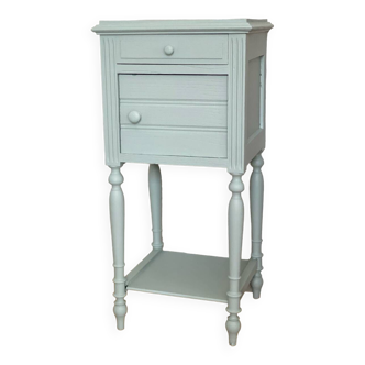 Old painted wood bedside table