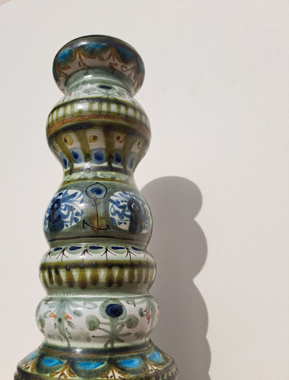 Keraluc sandstone candle holder 70s signed