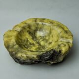 Cendrier en albâtre jaune par Romano Bianchi, Italie, 1970