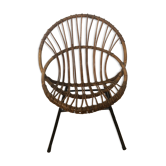 Fauteuil nid en rotin