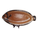 Sarreguemines / Grand plat de service forme poisson en céramique Barbo