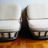 Rattan lounge chairs from the 1970s (*2)