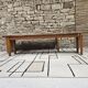 Lot deux bancs de ferme sapin vintage