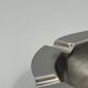 Vintage round ashtray in stainless steel